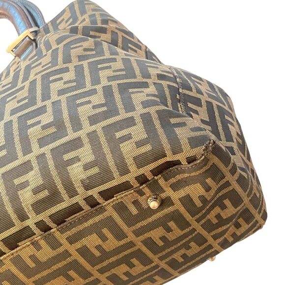 FENDI ZUCCA Print LARGE Vintage Twin Tote - Picture 15 of 16
